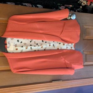 Orange 3/4 Sleeve Blazer